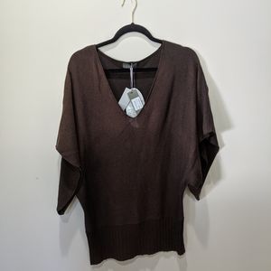 Brown saga blouse